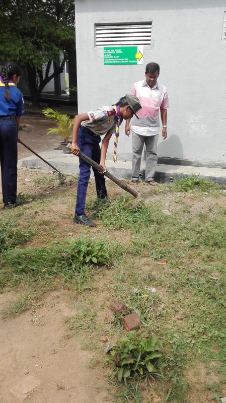 Community Service Project: Cleaned the Hospital Garden