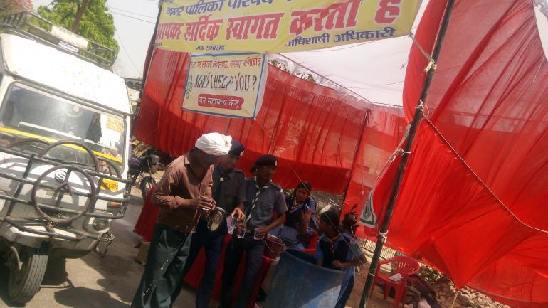 अयोध्या में किया निशुल्क जल प्याऊ शिविर। रामनवमी पर