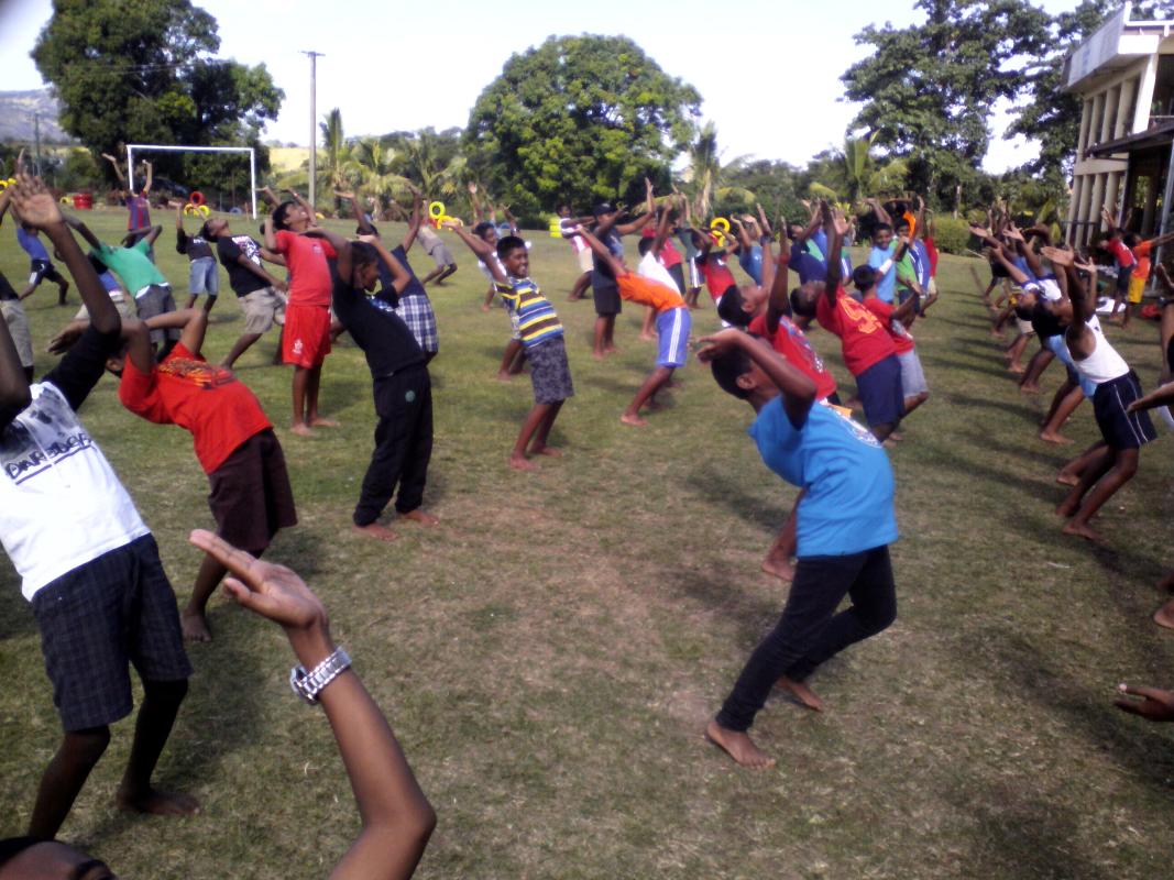 YOGA LESSON  IN SCHOOL