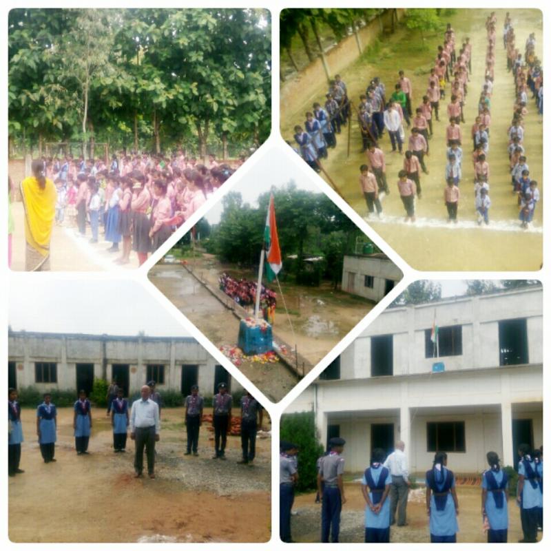 15 अगस्त को स्वतंत्रता दिवस पर किया ध्वजारोहण।