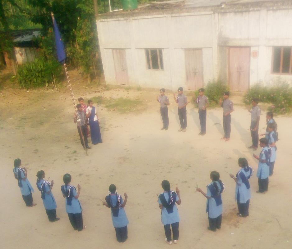 दीक्षा संस्कार में इण्डियन स्काउट और गाइड ग्रुप (स्वतंत्र) के सदस्यो ने किया प्रतिभाग।