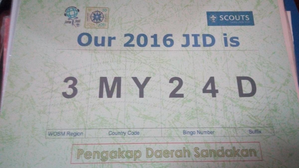 World JOTI - Stesen Daerah Sandakan