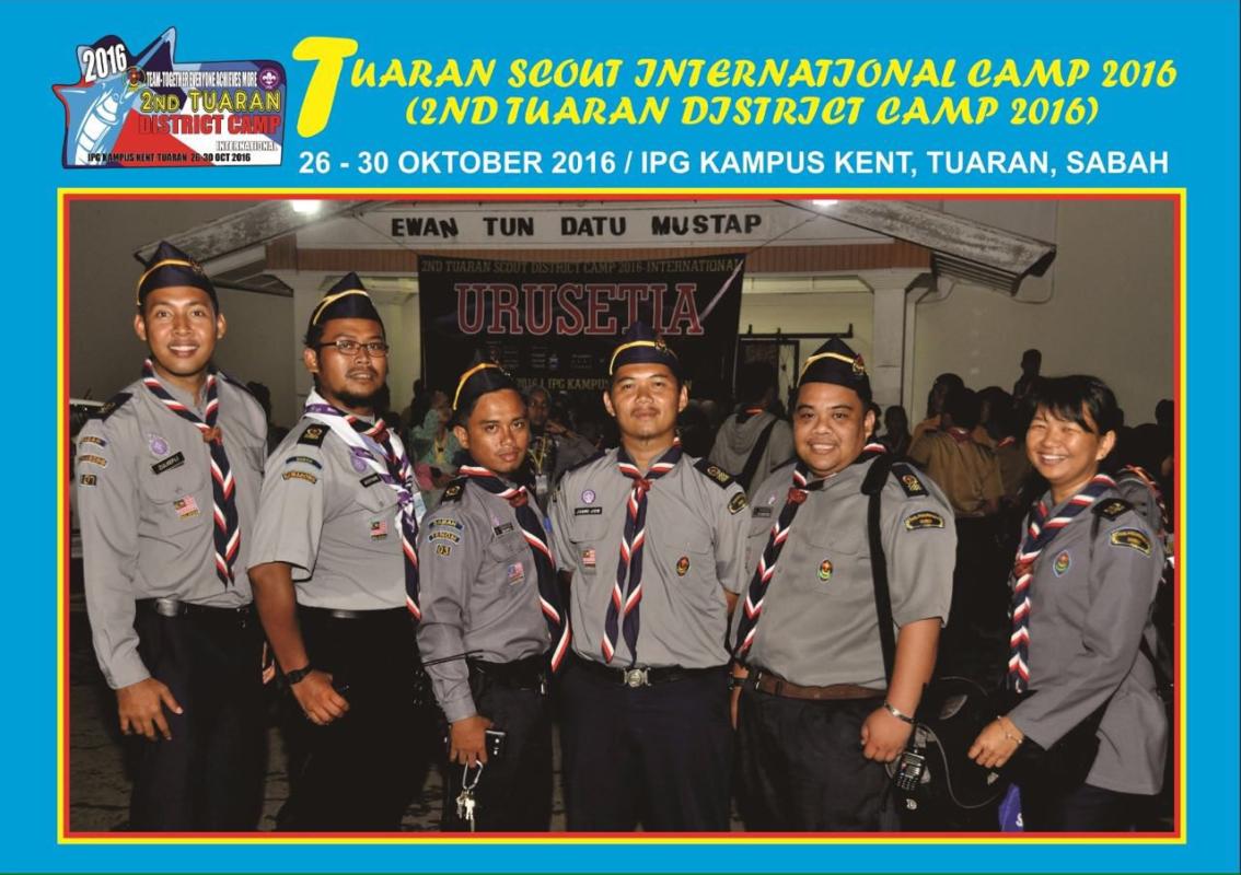 Pengakap kemabong di perkhemahan ke 2 daerah tuaran antarabangsa