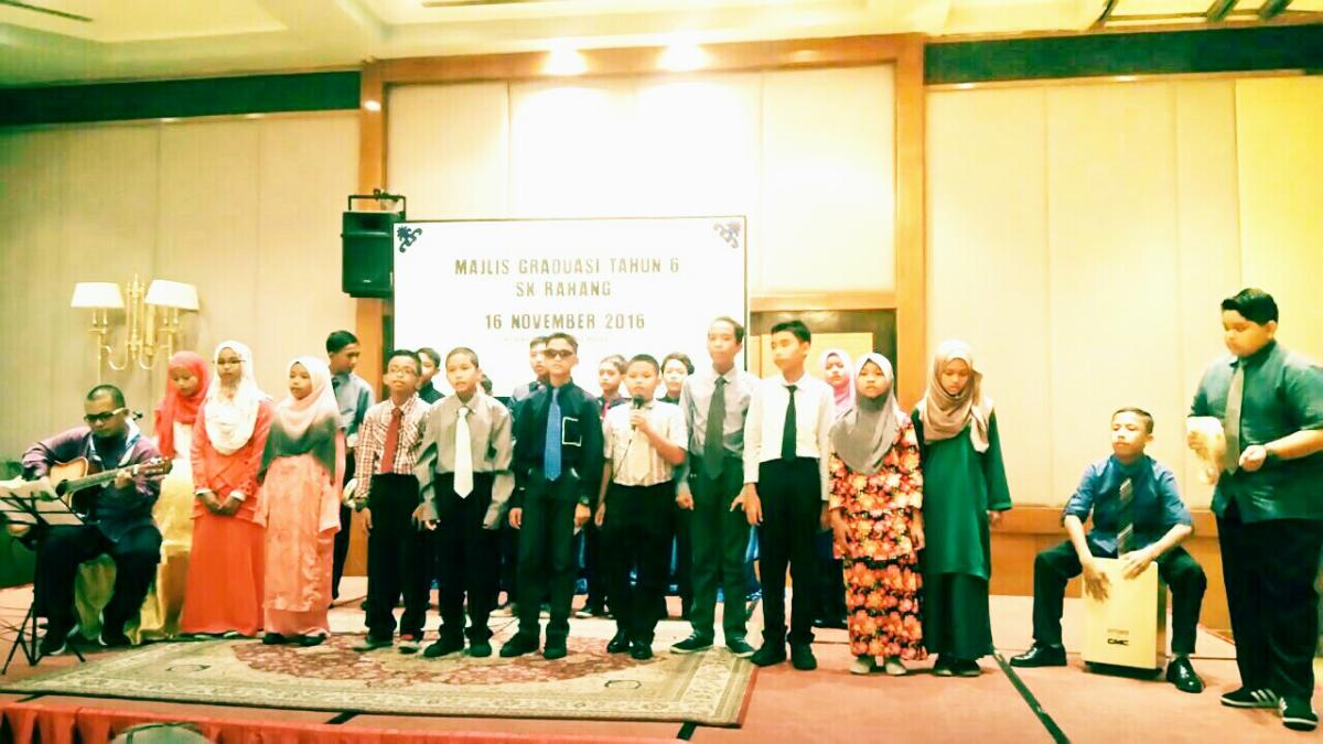 MOP dan persembahan majlis graduasi tahun 6 Sekolah Kebangsaan Rahang.