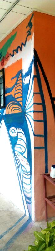 Penambahbaikan mural.