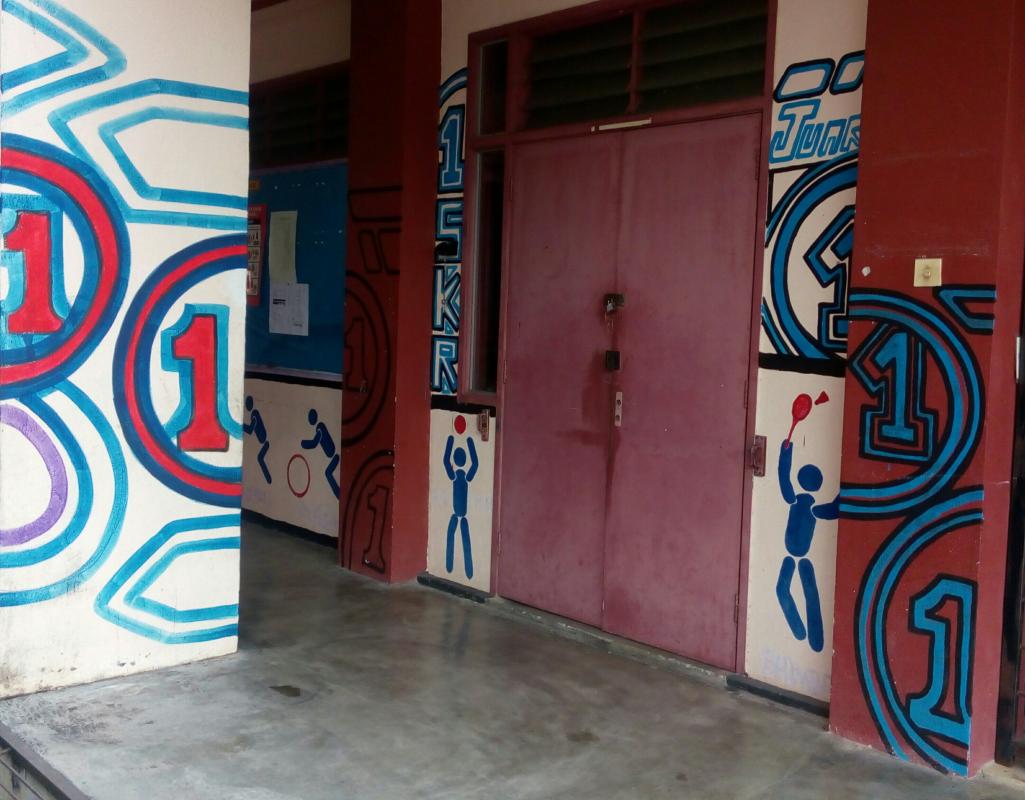 Mural stor sukan.