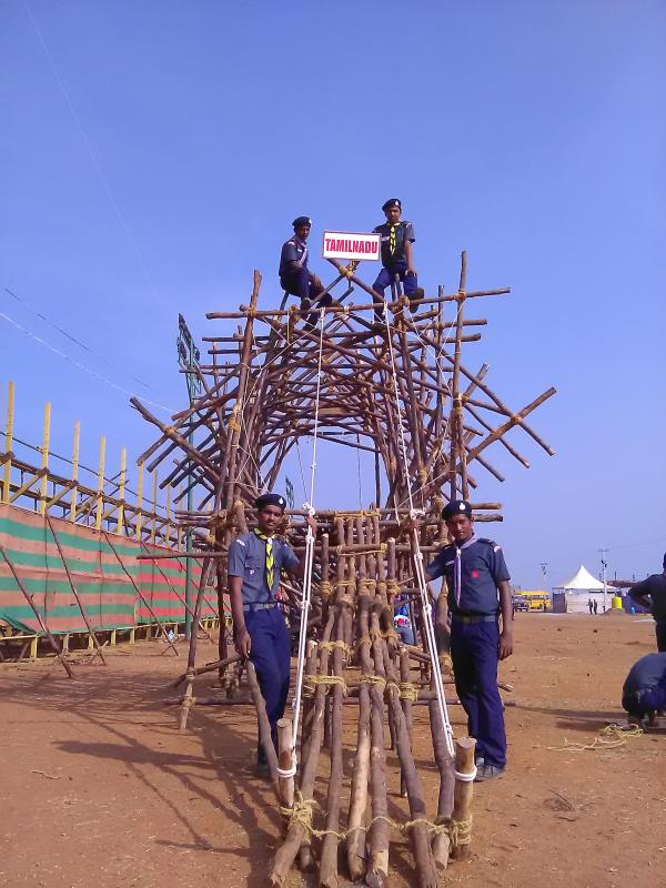 State Gate Making in 17th National Jamboree, Mysuru (Karnataka)