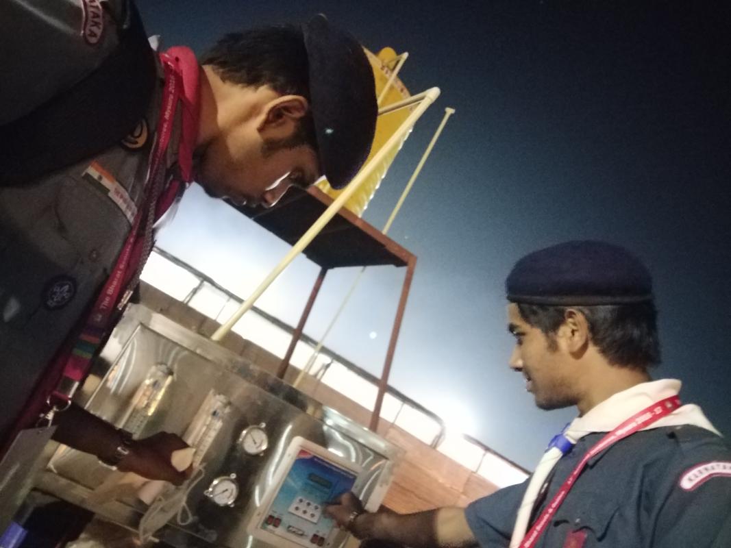 Service  at 17th scout event