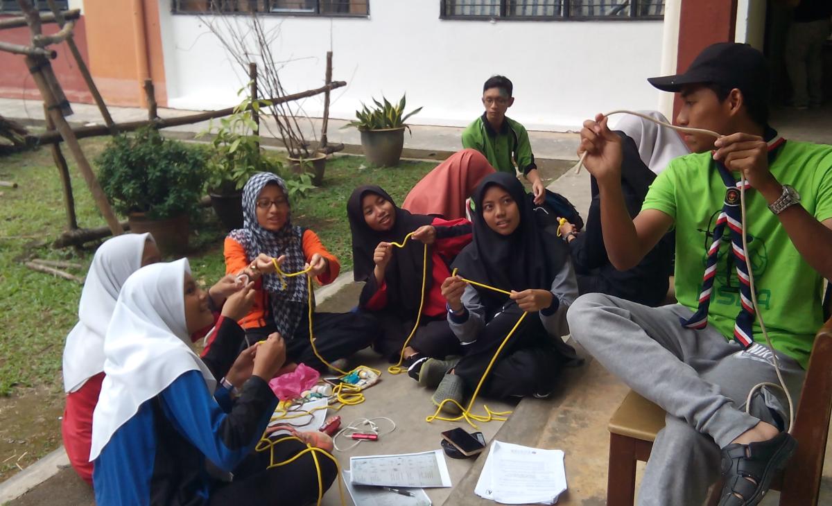 Persediaan Calon Pengakap Raja 2017 seramai 9 orang.