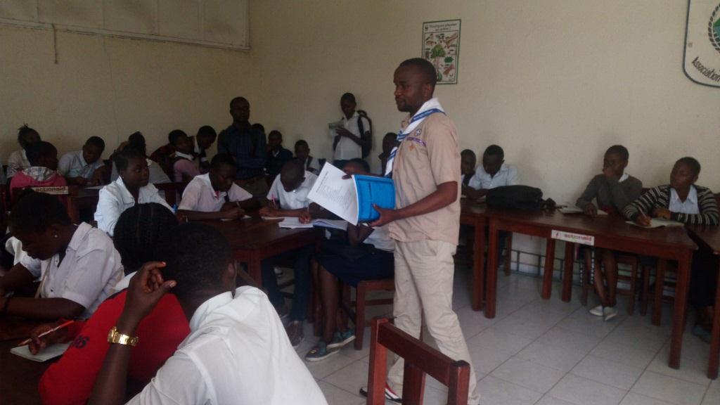 sensibilasation des élèves sur les valeurs scoutes