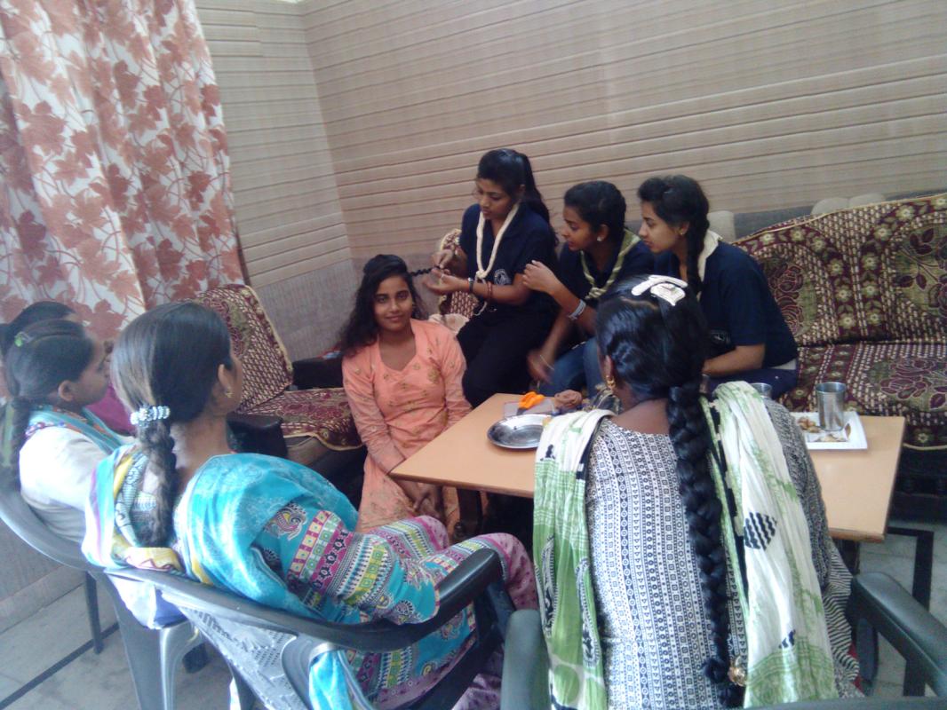 Girls Being Trained in Skill and  how to earn there living 