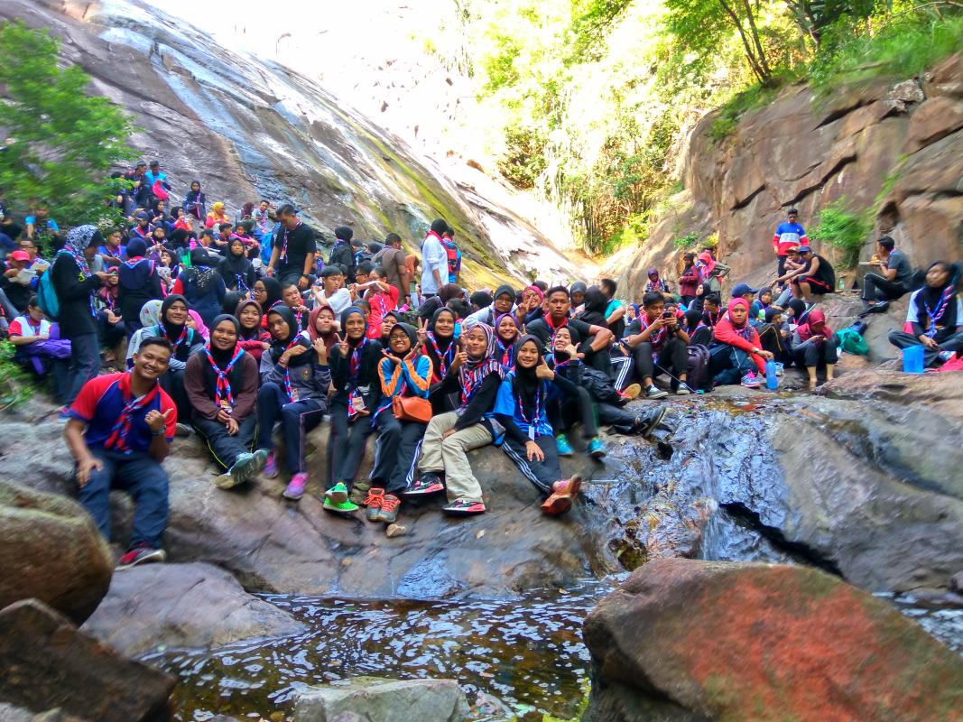 Berkhemah di kaki gunung sempena JOHOR EXTREME ROVERMOOT