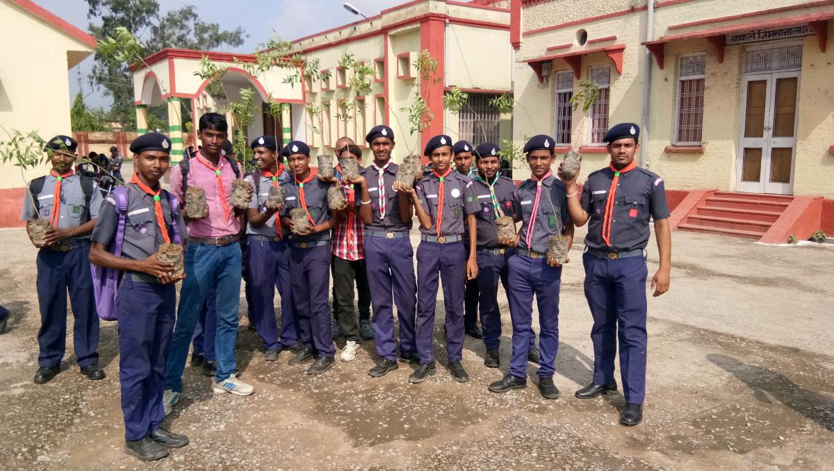 Mass tree plantation by mughalsarai District 