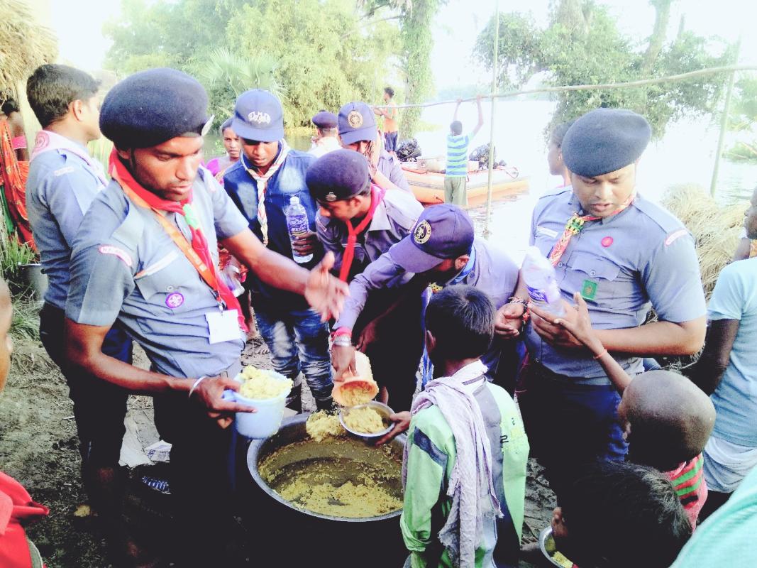 Food distribution camp to Flood affected people's