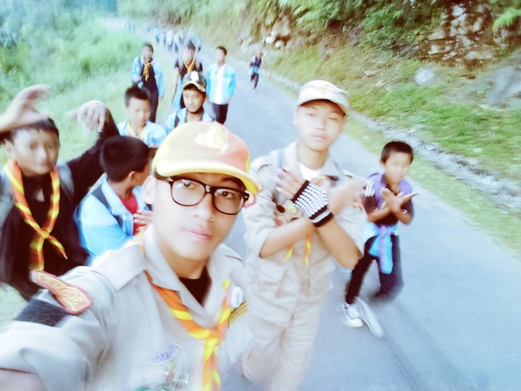 Spiritual hike with social services... 