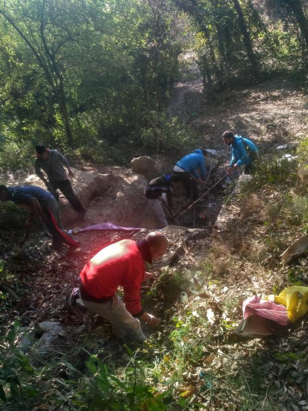 cleaning a natural water source On youth day