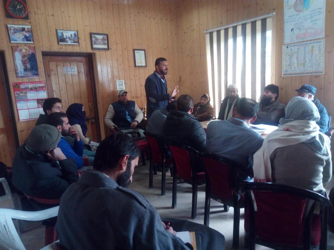Meeting for the betterment of scouting/Guiding in kashmir.