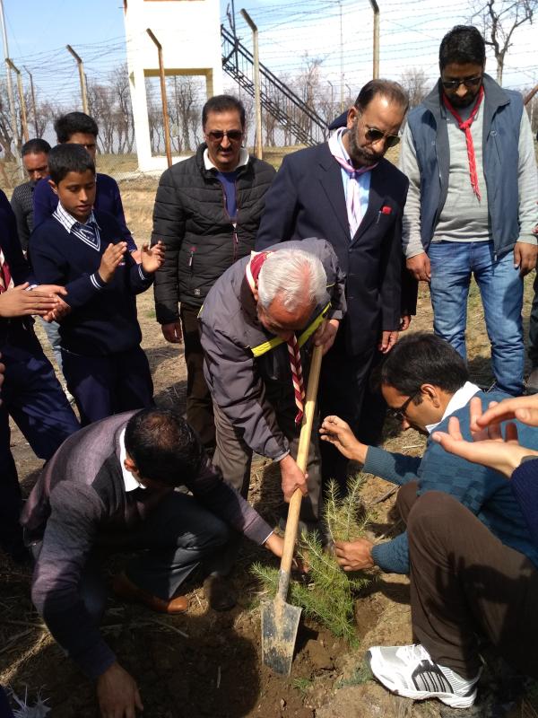 Plantation Drive at Scout Lecture Hall, Sheikhpora Budgam, Kashmir (Jammu and Kashmir State) 