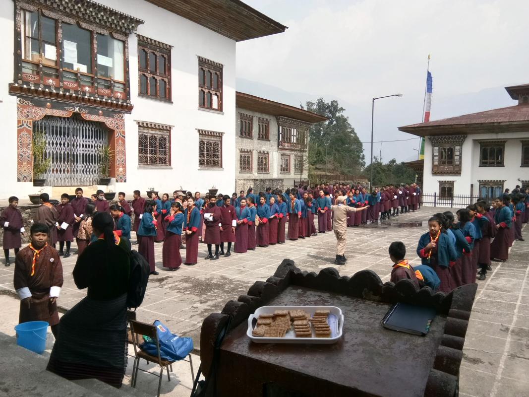 sharing messenger of peace knowledge with higher school students 