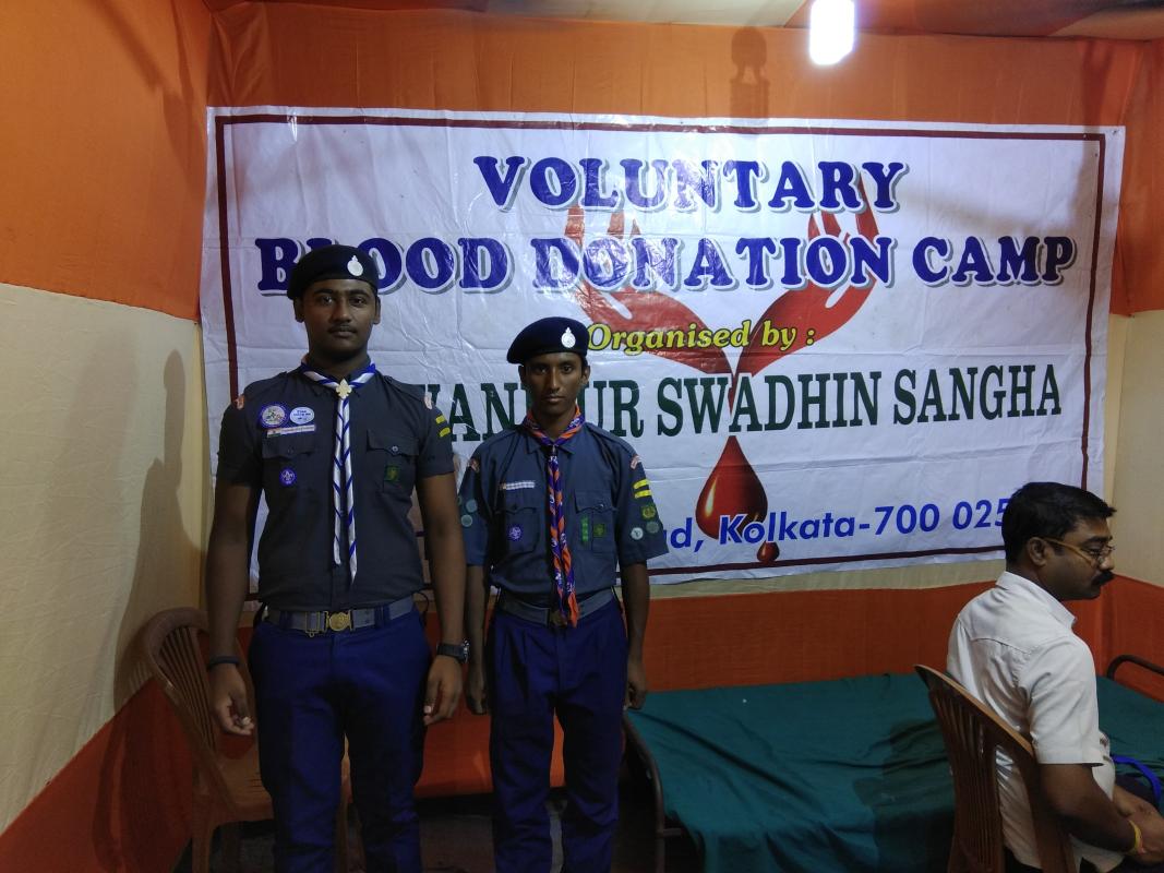 Service at Blood Donation Camp