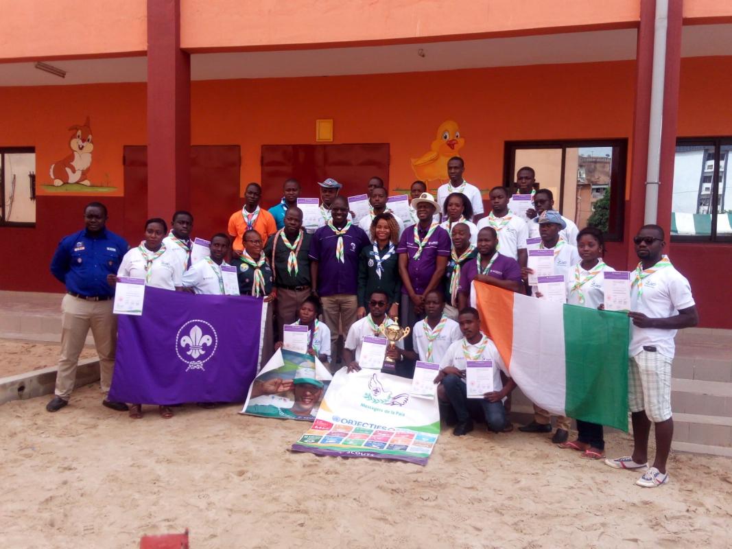 SEMINAIRE DE FORMATION DES LEADERS COMMUNAUTAIRES MOP (Messengers of peace) DE LA FEDERATION IVOIRIENNE DU SCOUTISME. 