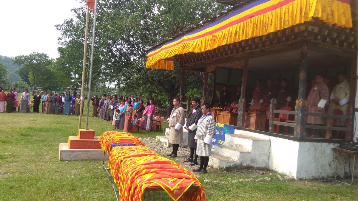Chechey scouts investiture ceremony