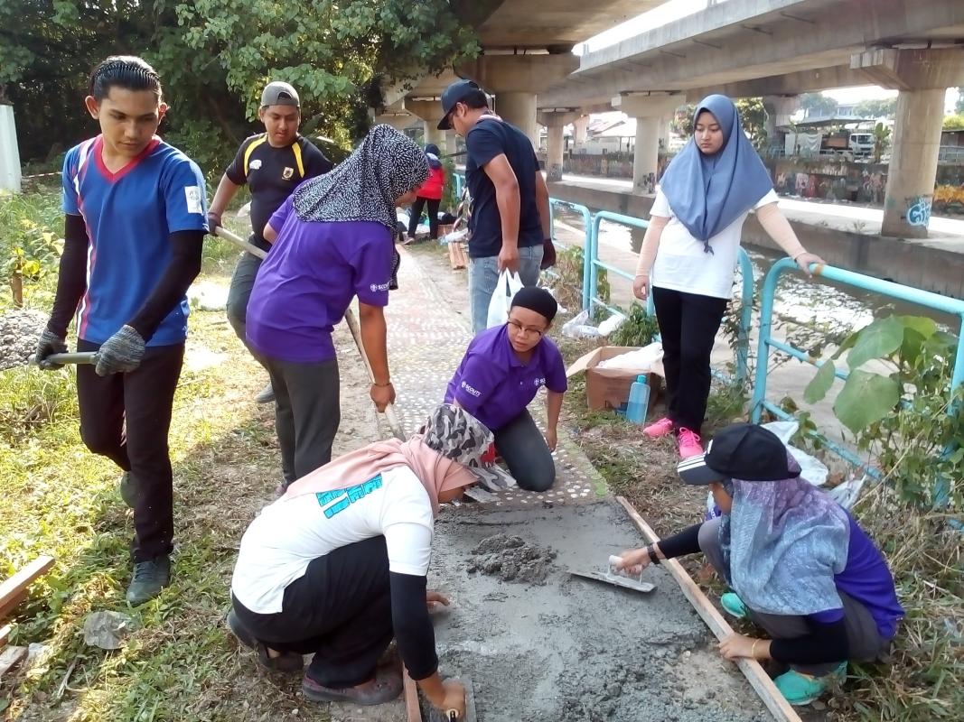 SW Voluntary Service Project: WalkSide By Rovs Project "Rising Together To Save Our Environment" Update 14 (Construction Process)