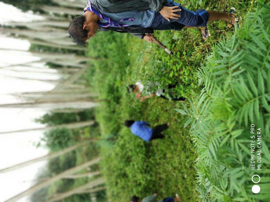 Gesarling Lhakhang (temple) cleaning campaign
