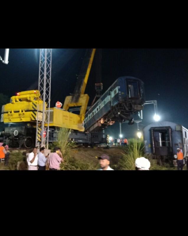 Train accident in Harchand pur