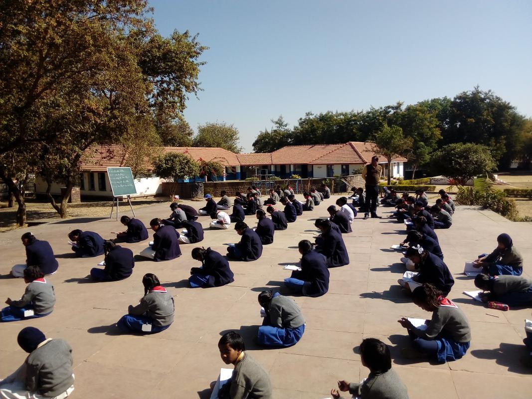 Pravesh exam in school