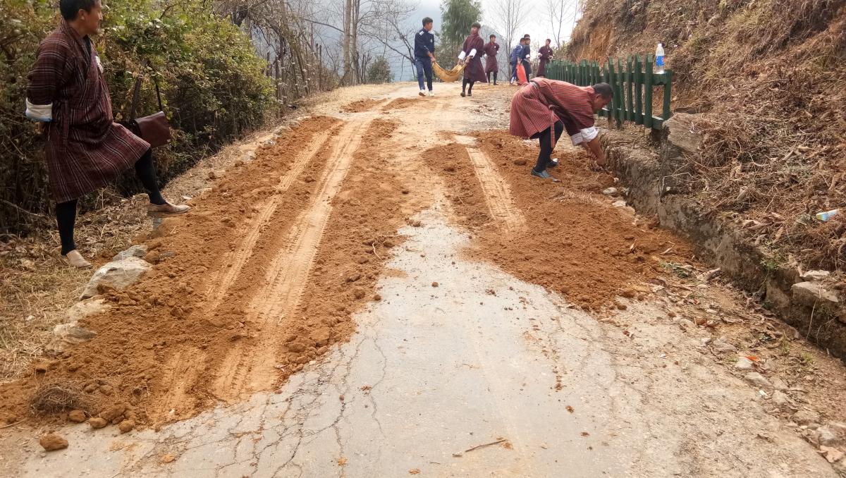 road maintenance for the school