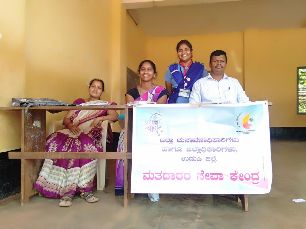 Election duty at Badagabettu .18/04/2019