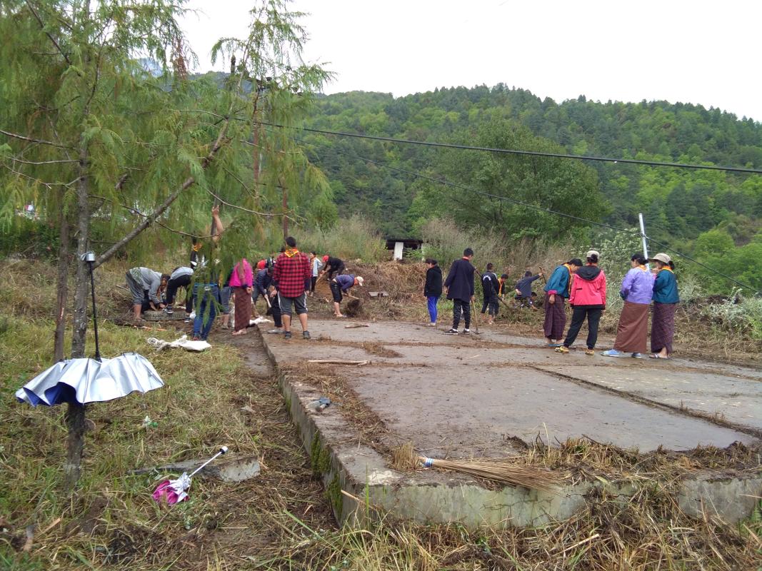 Maintenance of scouts garden 