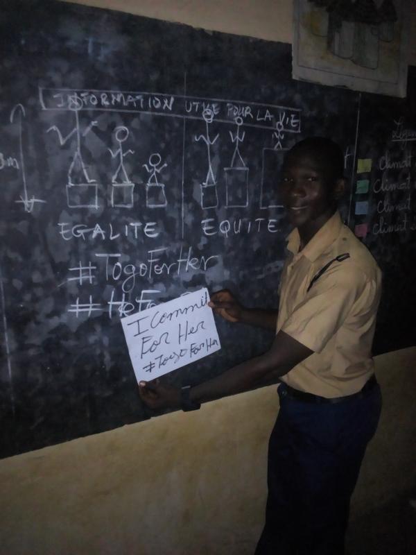 Communication on Gender Based Violence and commitment to HeForShe in Togo