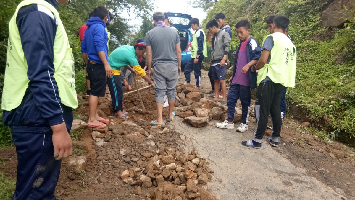 Major road Maintenance for school. 
