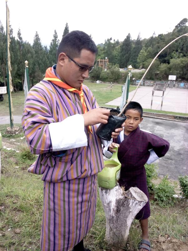 Green school in Green Bhutan.