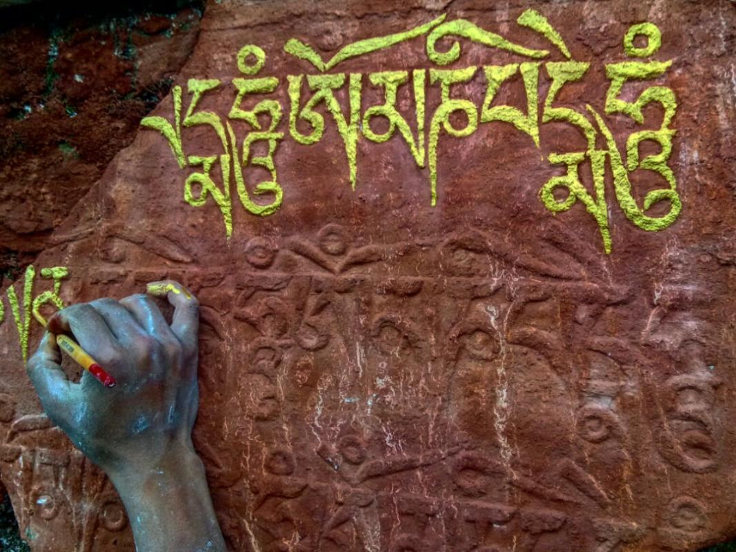 Scouts taking part in Preservation of Culture 