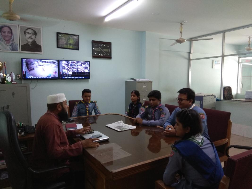 সিলেটে স্কাউট দল পরিদর্শন কর্মসূচী