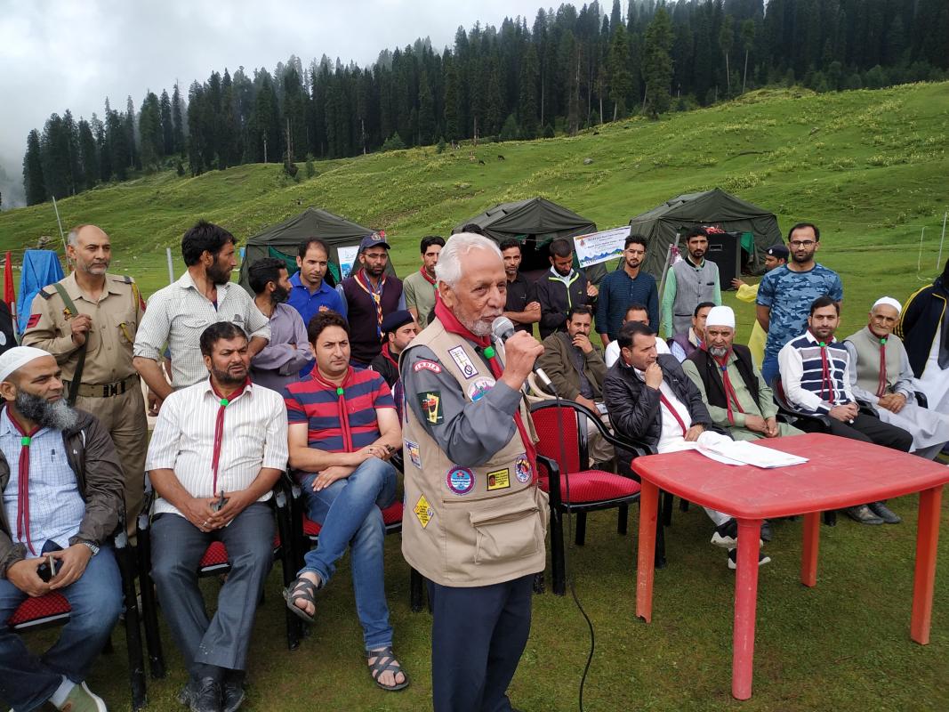 1st District Level Dream Camp-2019 of the J&K State Bharat Scouts and Guides, Budgam 