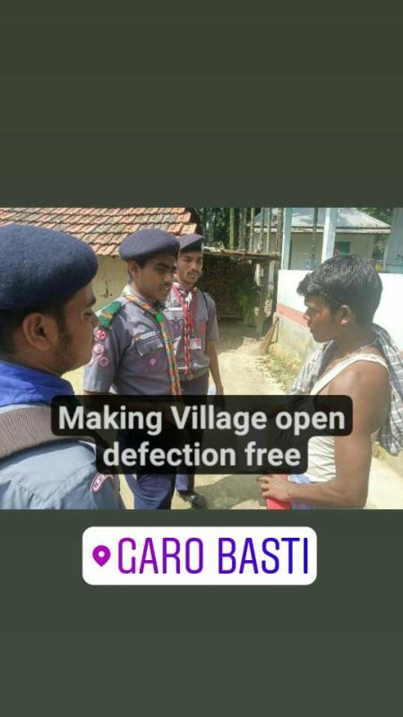 Awarness of Making village open defection free.