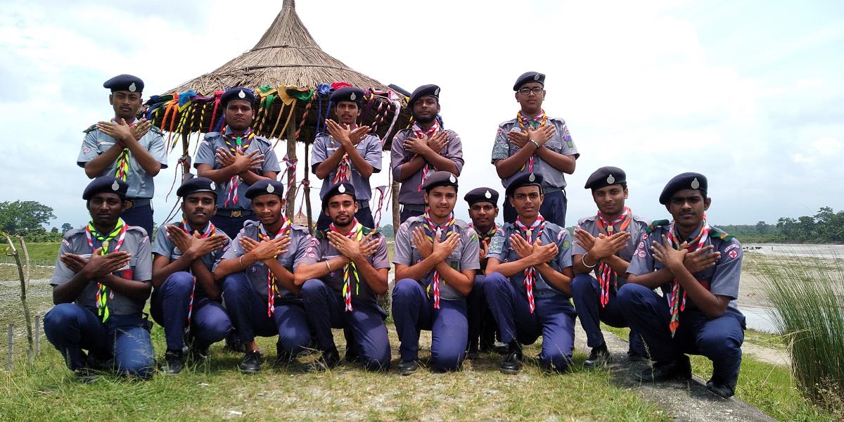 World scarf day celebration cum sanitation on the bank of dima river and tree planting programme.