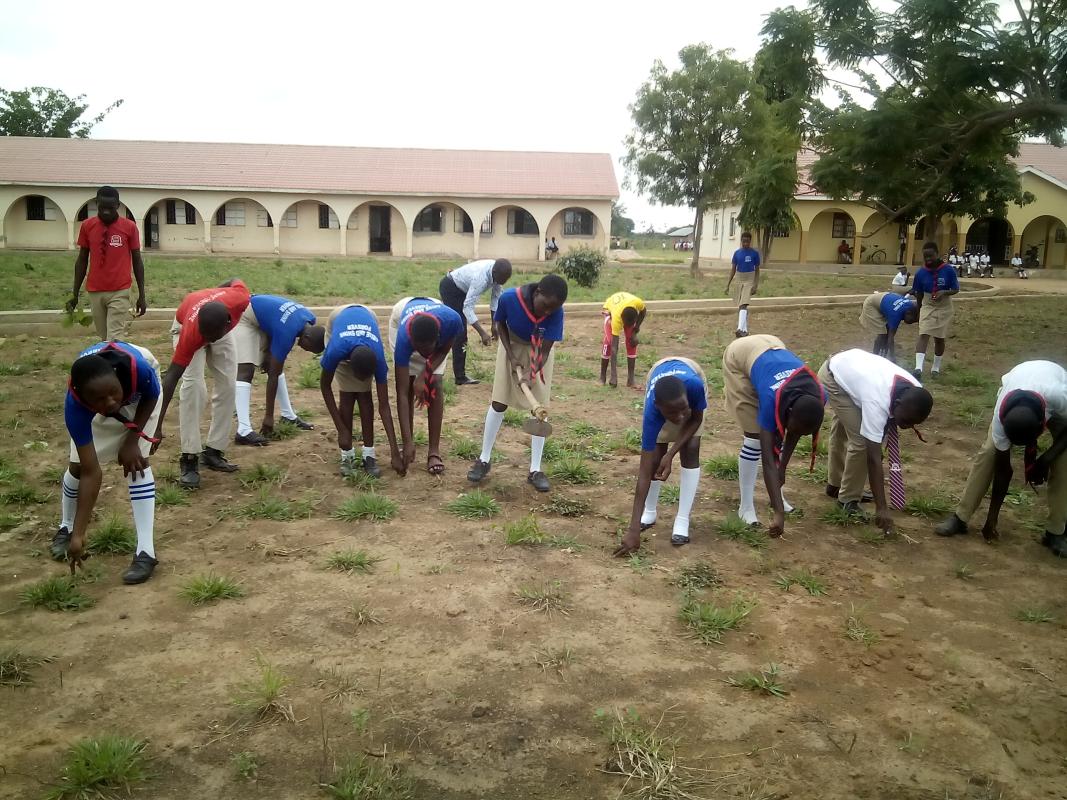 A scout conserves nature,Rhema high school scouts implement the law.