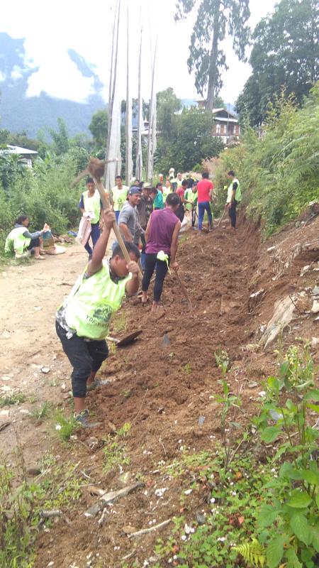 scouts and YVIA Members on action