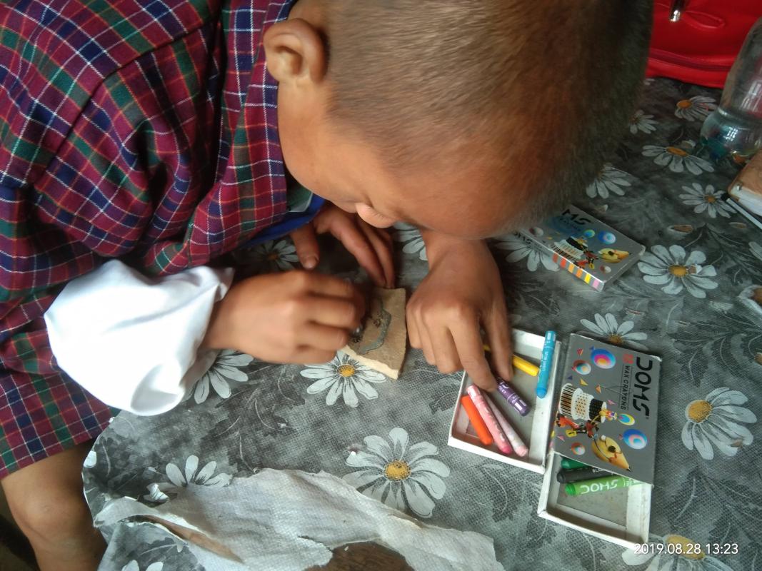 Creative story telling on stone