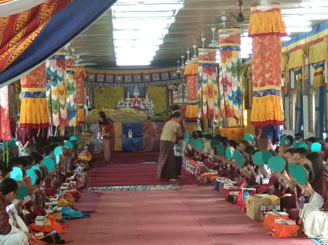 Volunteer during Throema Tshogbum