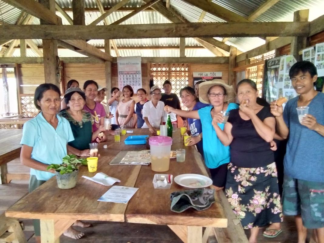 GIVING SNACKS to the PLUSP Indigenous Members