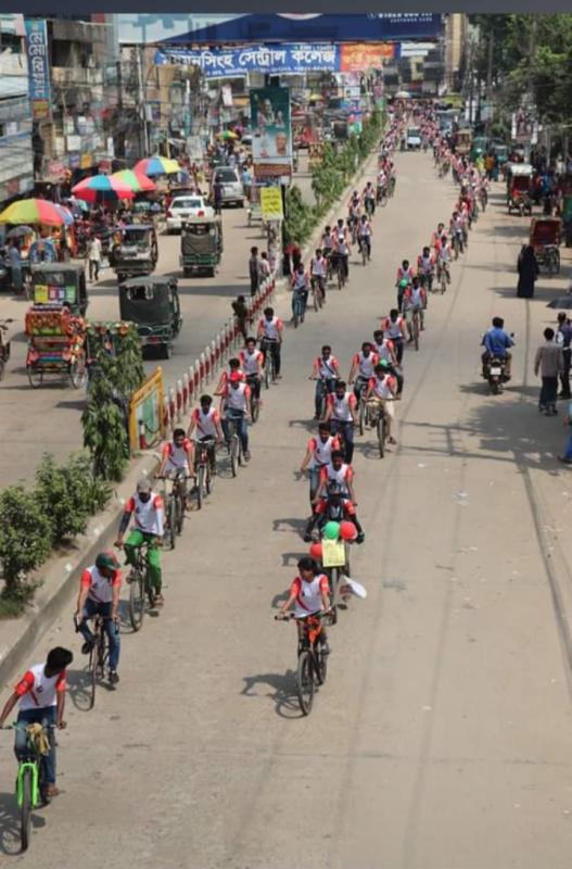 মাদক বিরধী সাইকেল রেলি 