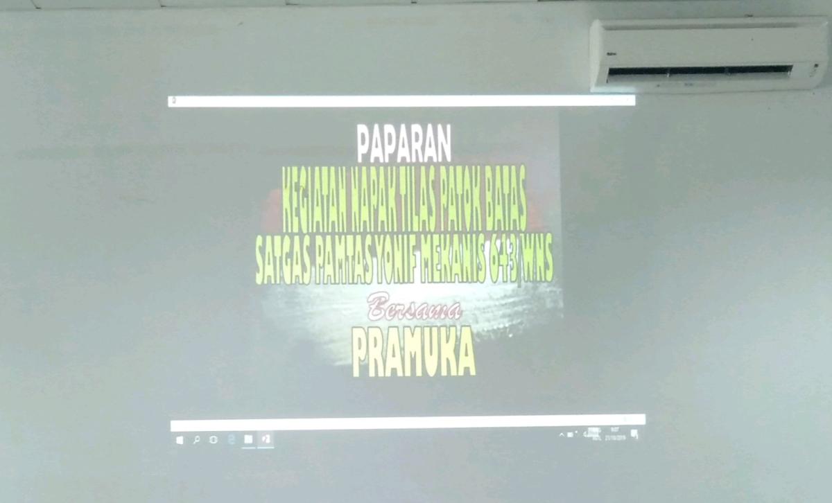 Perkemahan Napak Tilas Susur Patok Batas Negara dalam rangka memperingati Hari Sumpah Pemida 28 oktober 2019 
