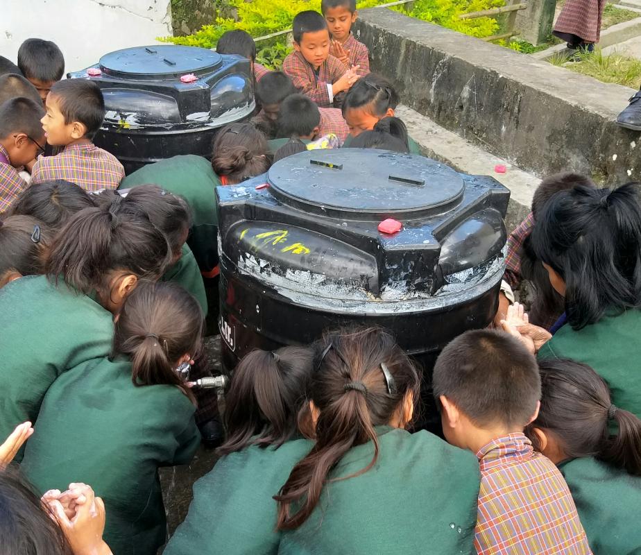 JLSS  Scouts establishes water reservoirs