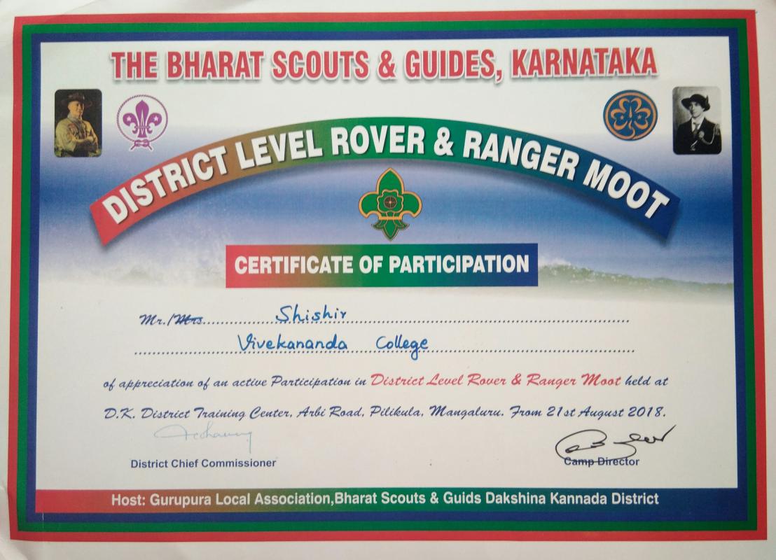 District Level Rovers and Rangers Moot 